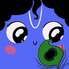 Little Krishna's Eyes