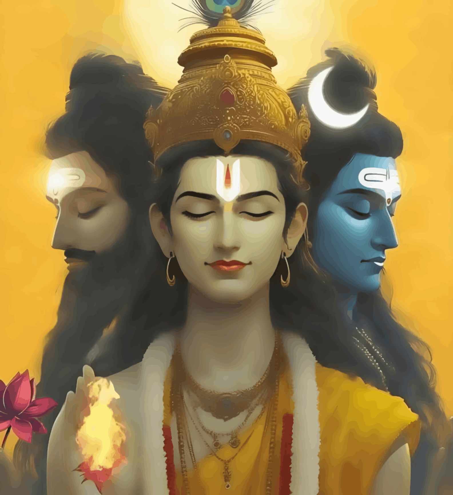 Trimurti : BrahmaVishnuMahesh : shiva