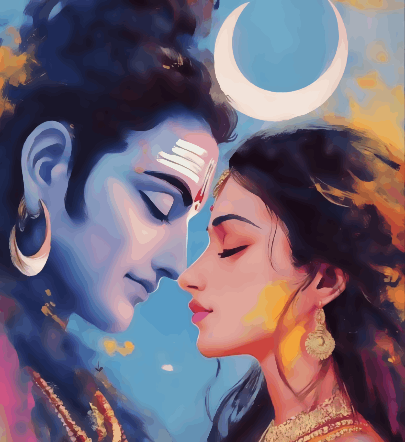 Eternal Love of Mahadev and Shakti – PaintWaint