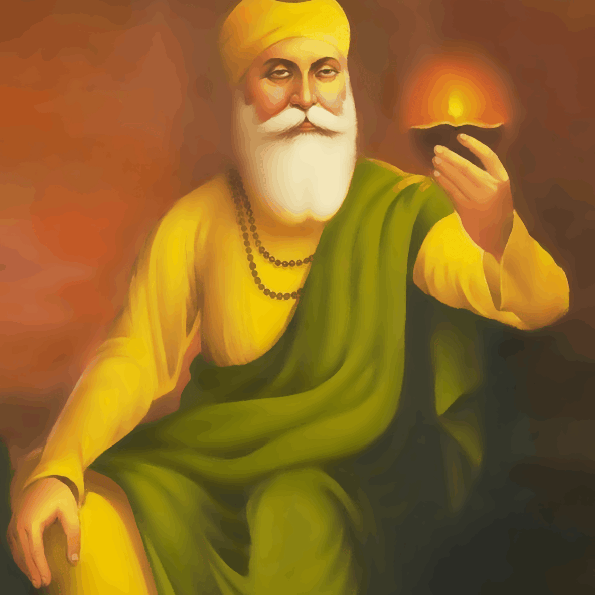 Guru Nanakji Holding Jyot