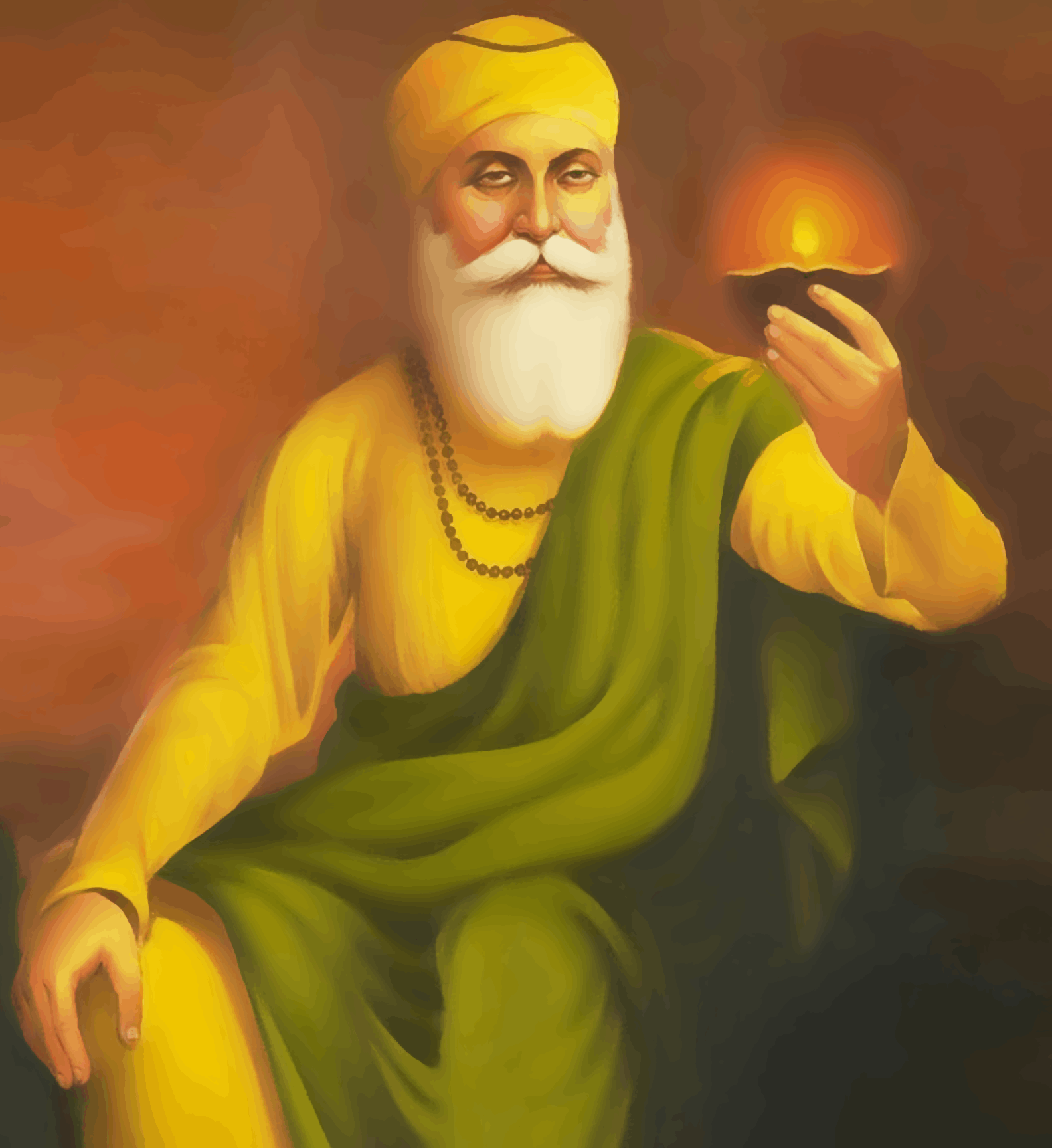 Guru Nanakji Holding Jyot