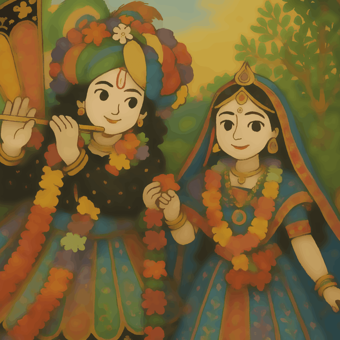 Prem Dhara - Ghibli Addition Radha Krishna
