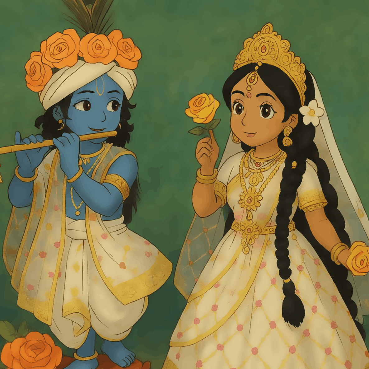 Madhur Milan - Ghibli Addition Radha Krishna