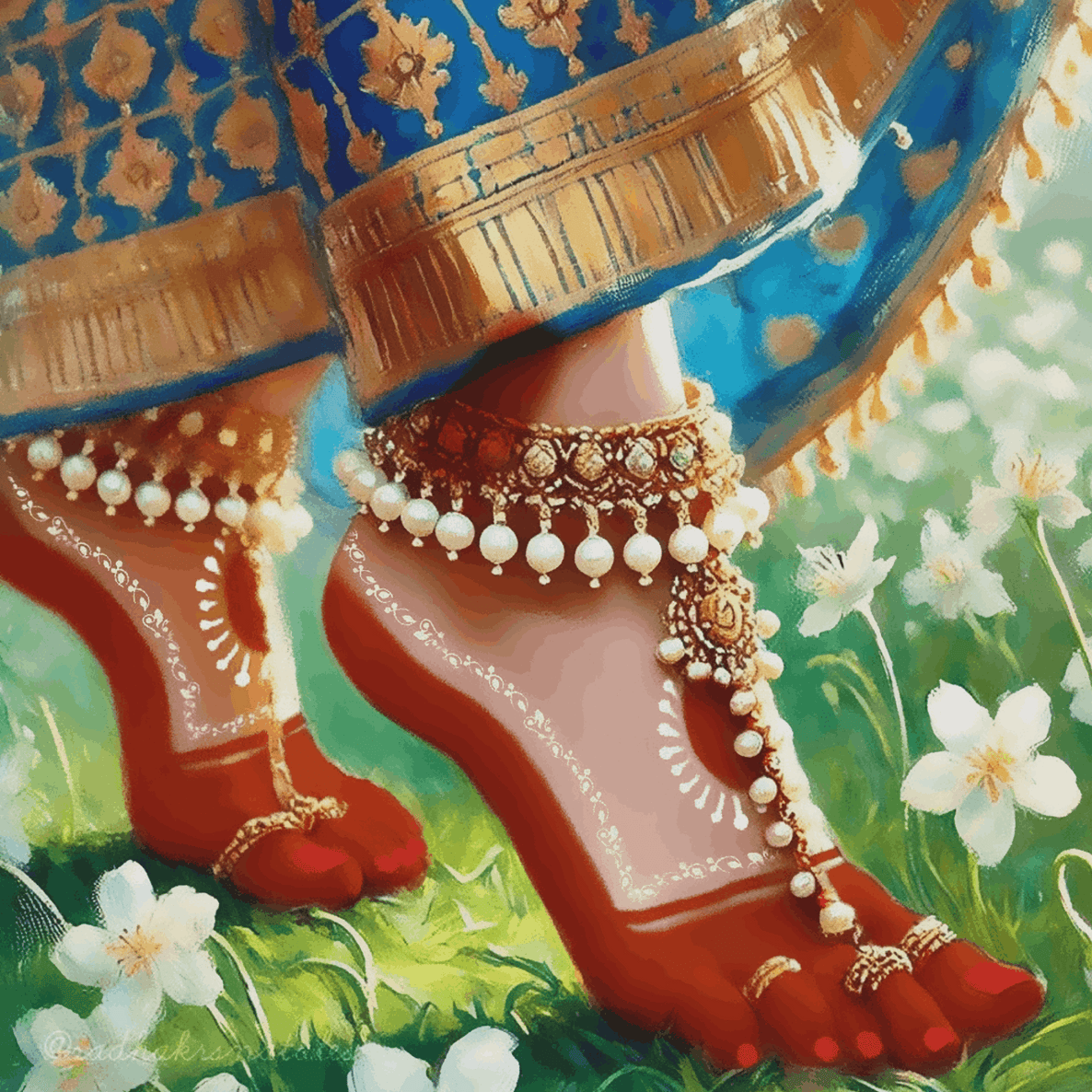 Grace of Vrindavan - Ghibli Addition Radha