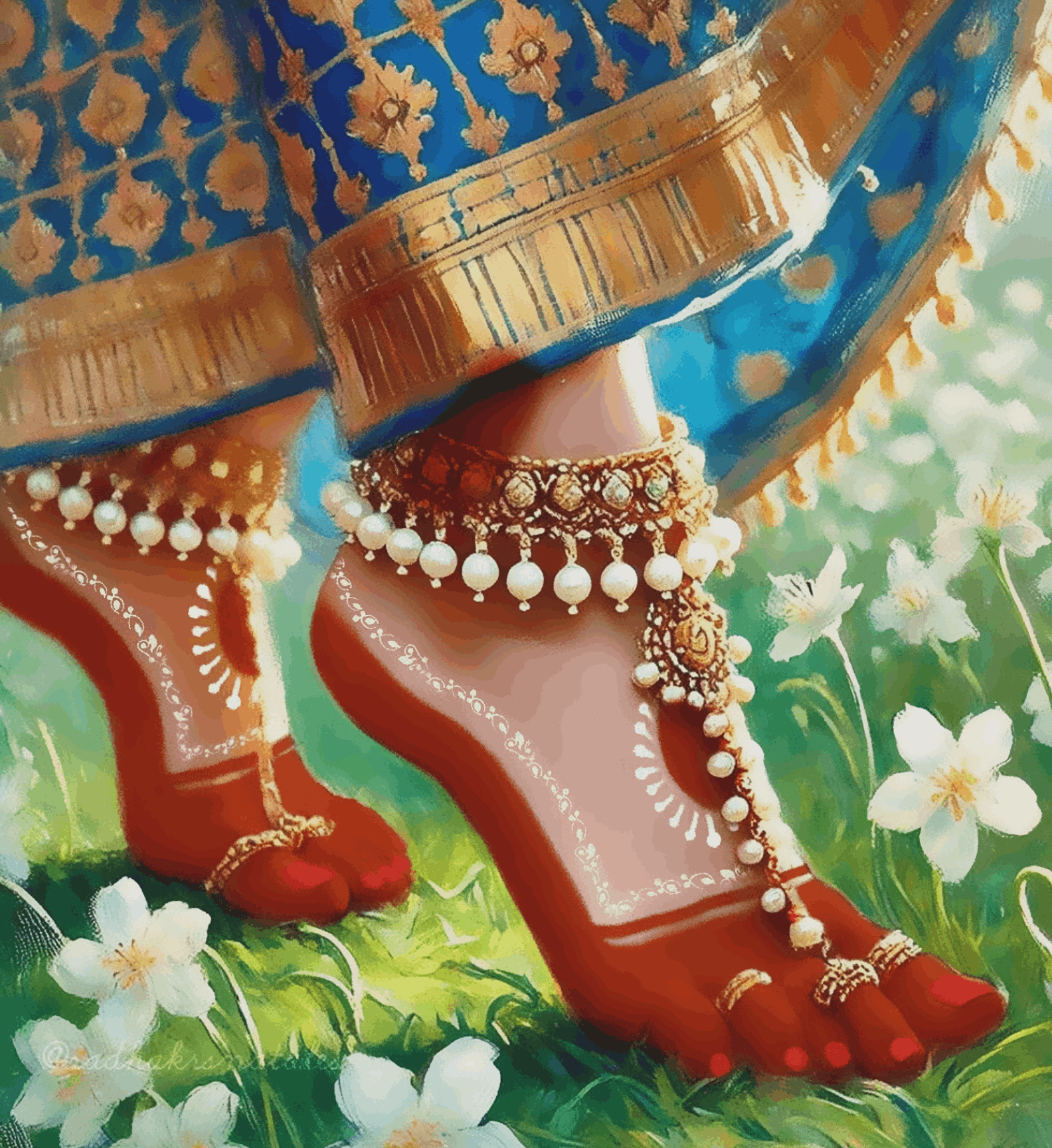 Grace of Vrindavan - Ghibli Addition Radha