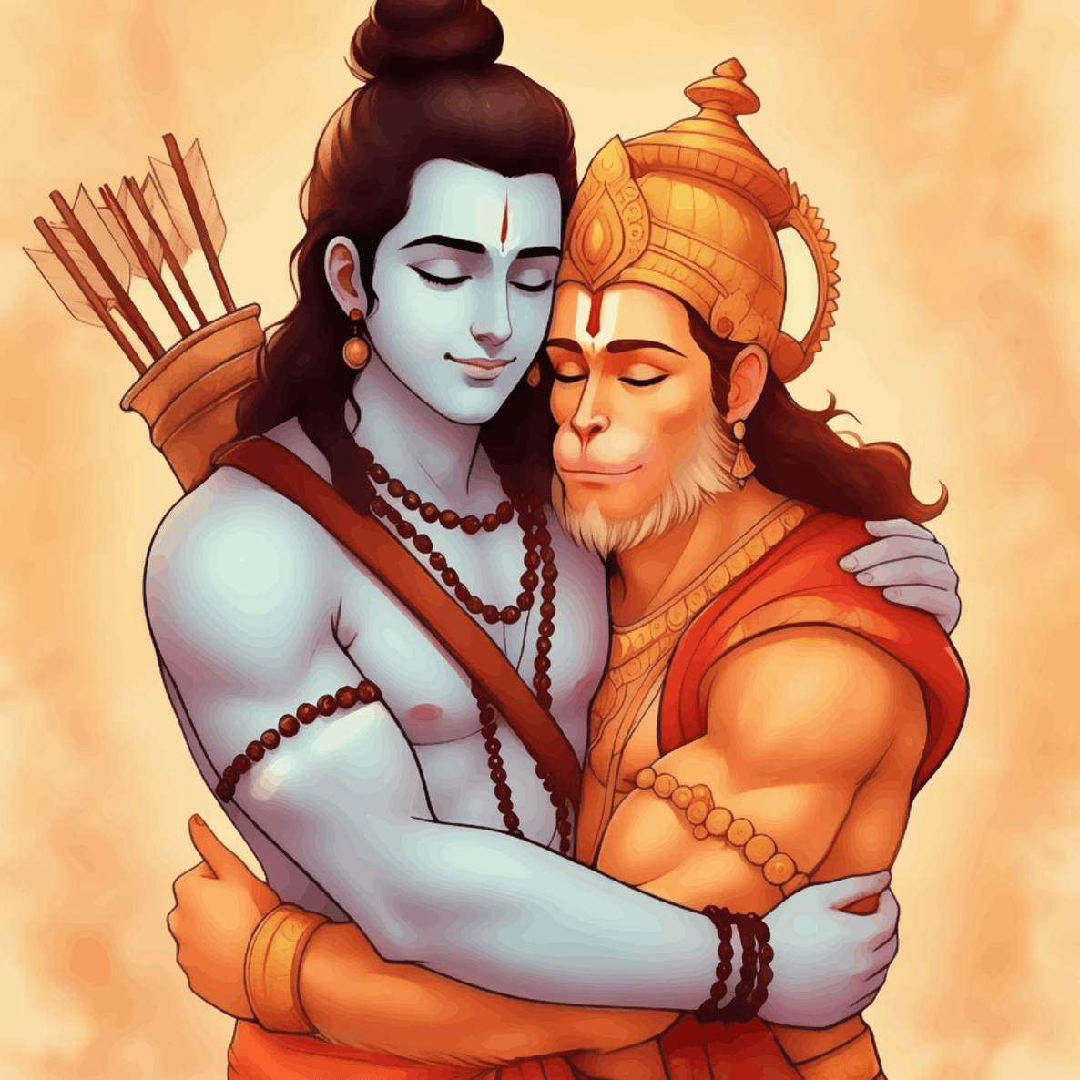 Rama and Hanumana