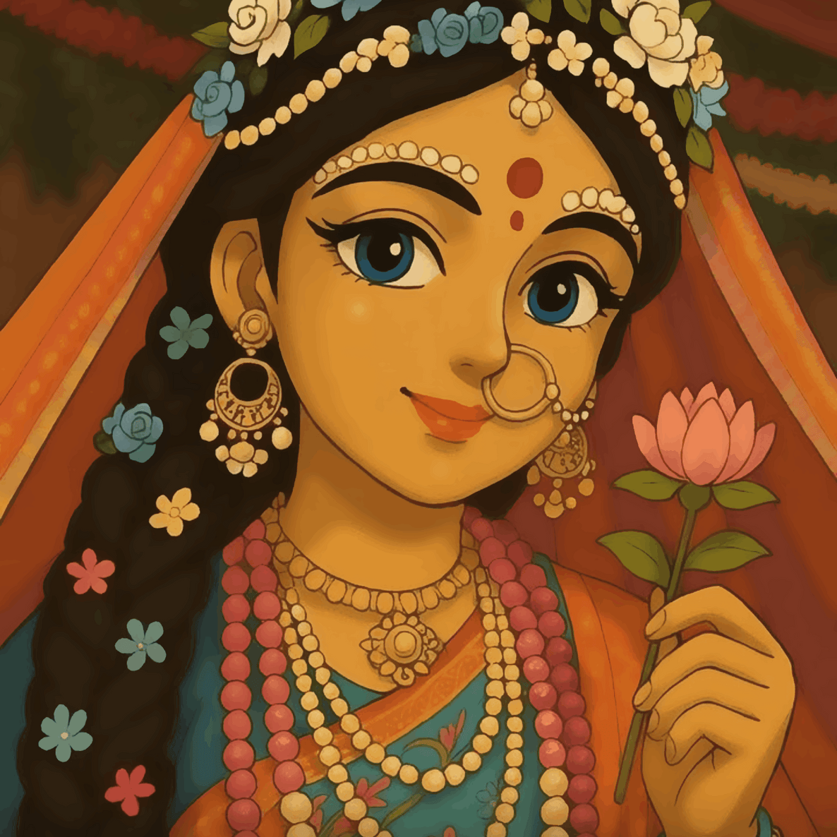 Shree Radha Rani - Ghibli Edition