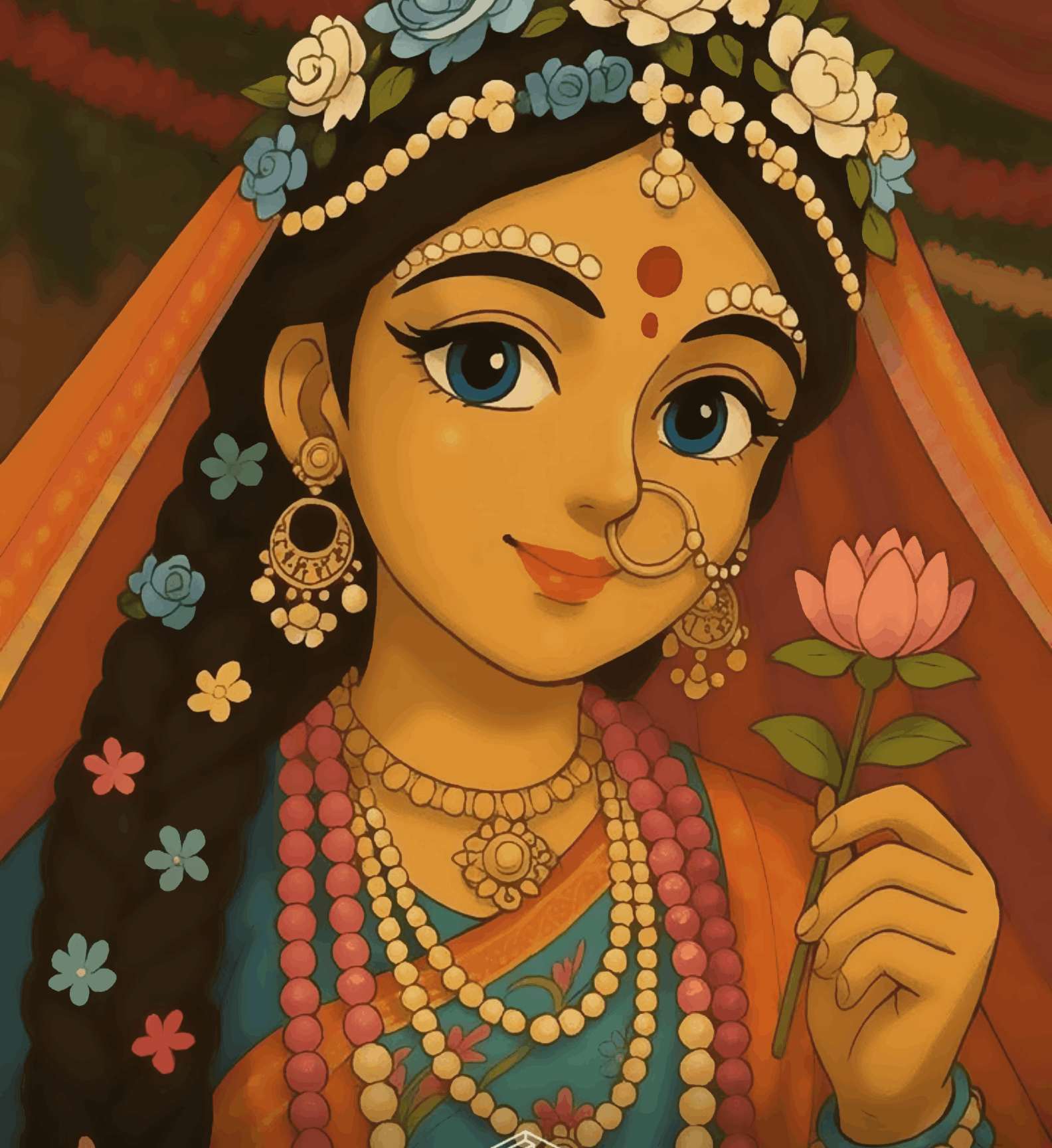 Shree Radha Rani - Ghibli Edition