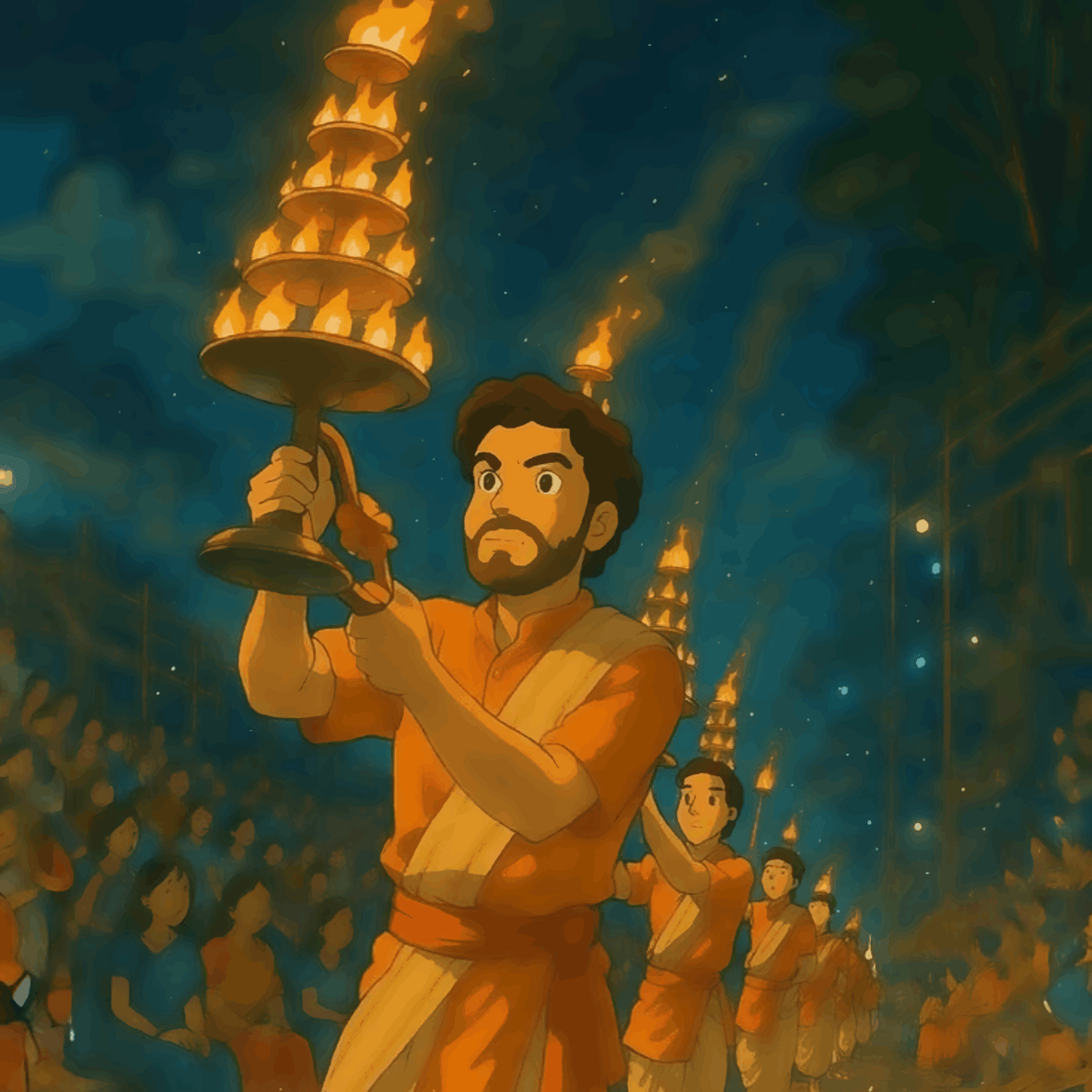 Worship of the Ganga - Ghibli Edition