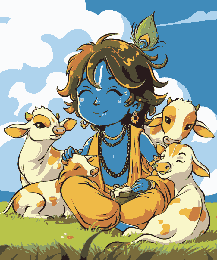 Krishna in Vraj - Krishnaji
