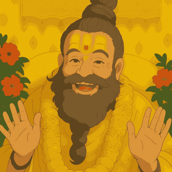 Blessing of Pramanandji Maharaj - Ghibli Addition