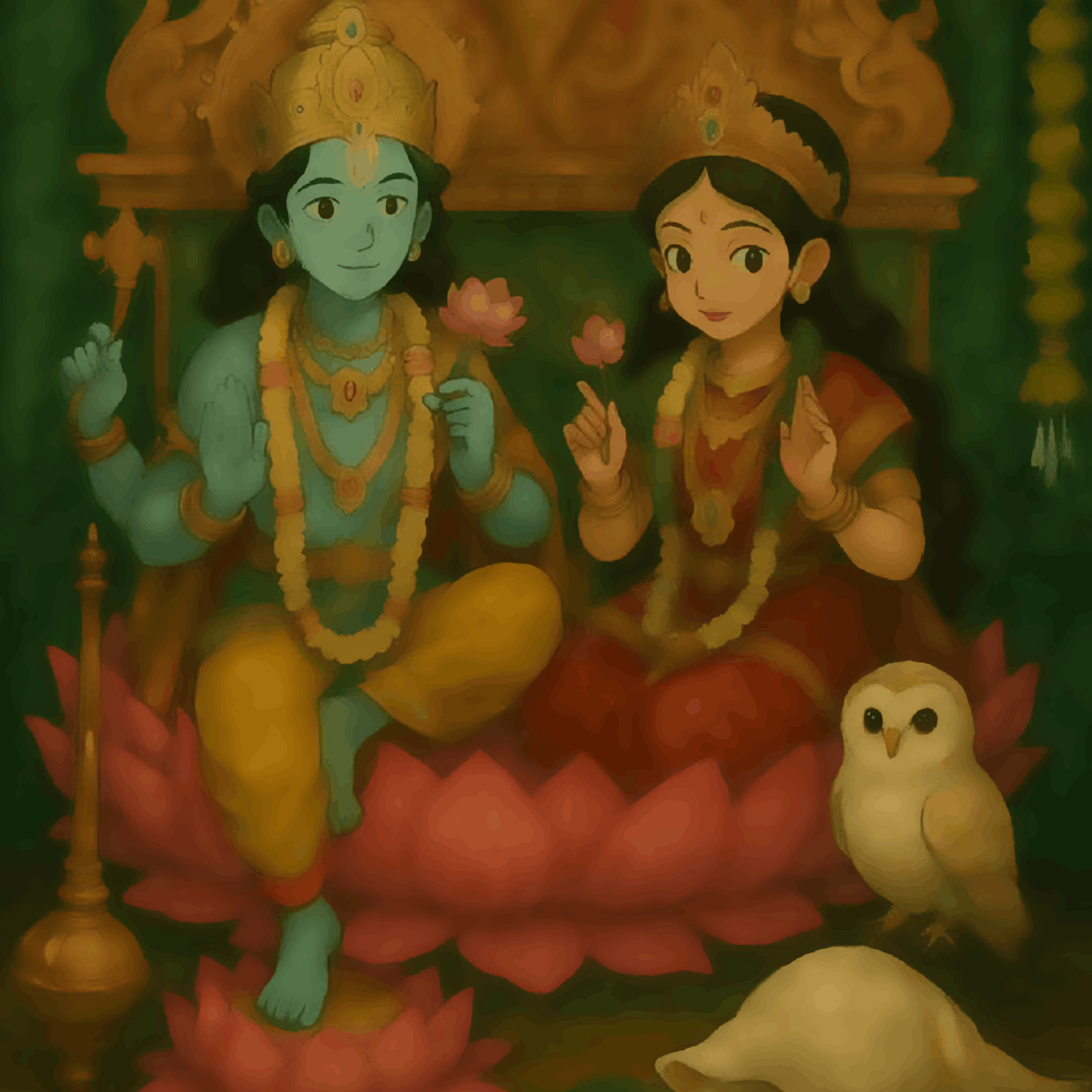 Shri Lakshmi Narayan - Ghibli Addition Vishnu