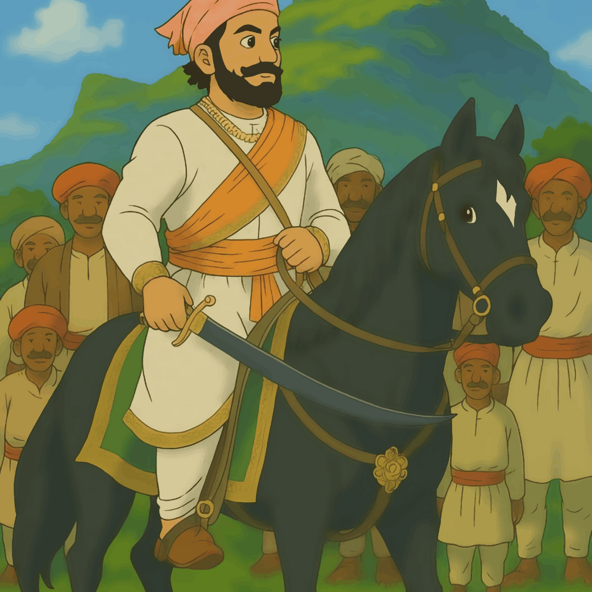 Rise of the Maratha's - Ghibli Edition Shivaji Maharaj