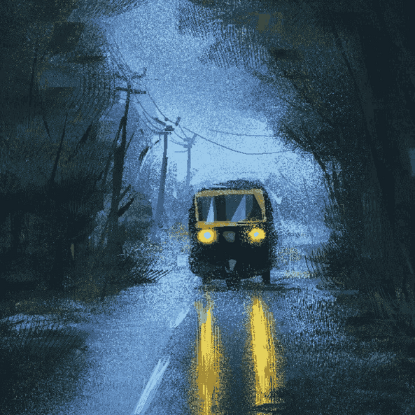 Soaked Streets & Yellow Seat - Monsoon Edition