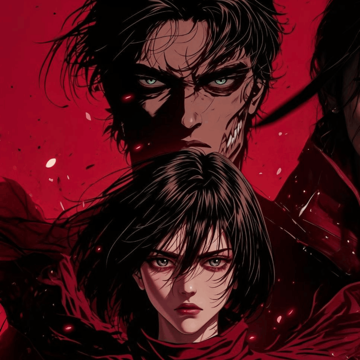Eren & Mikasa Two Pillars of AOT
