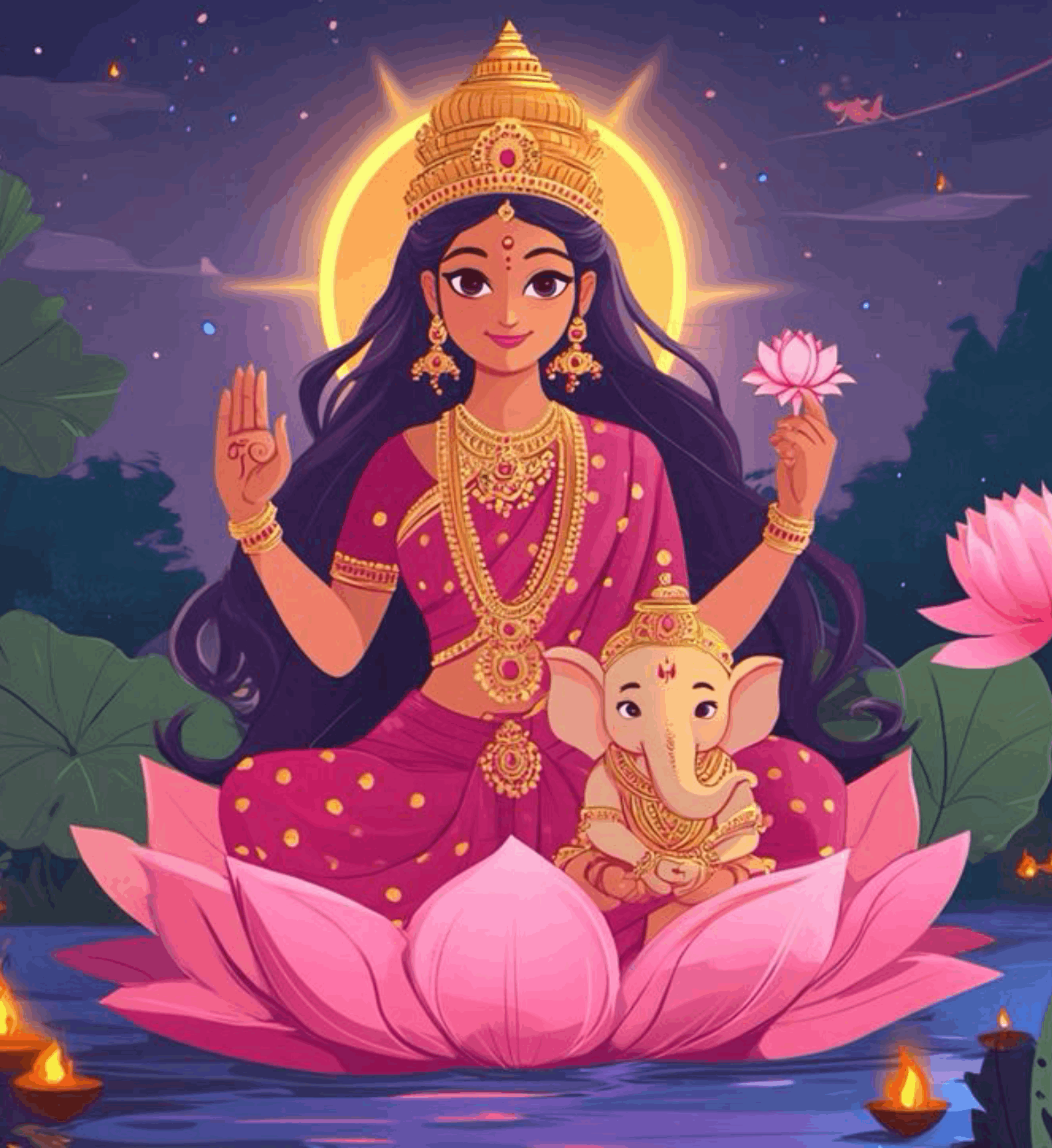 Rivers of Blessings - Lakshmi