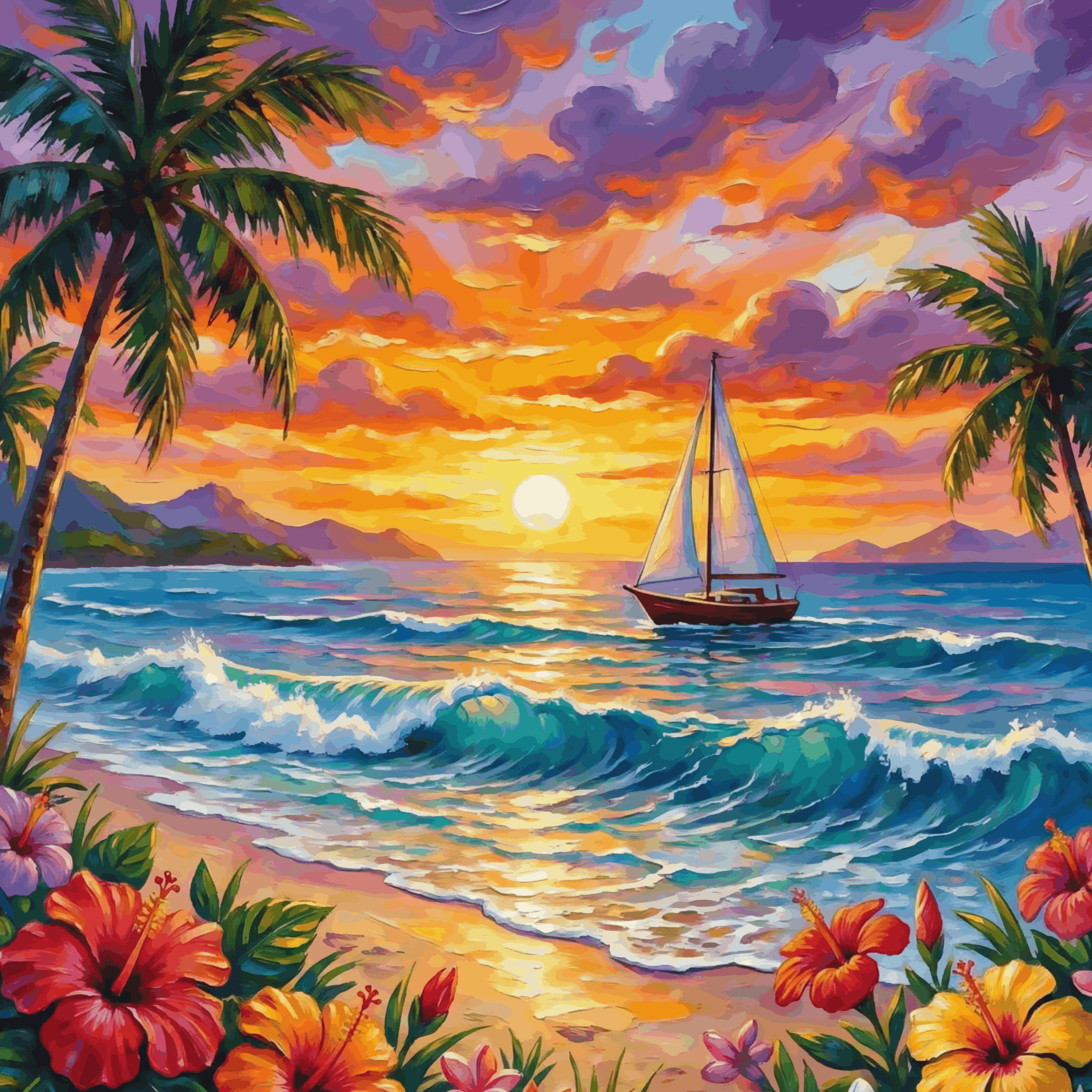 Sails at Sunset
