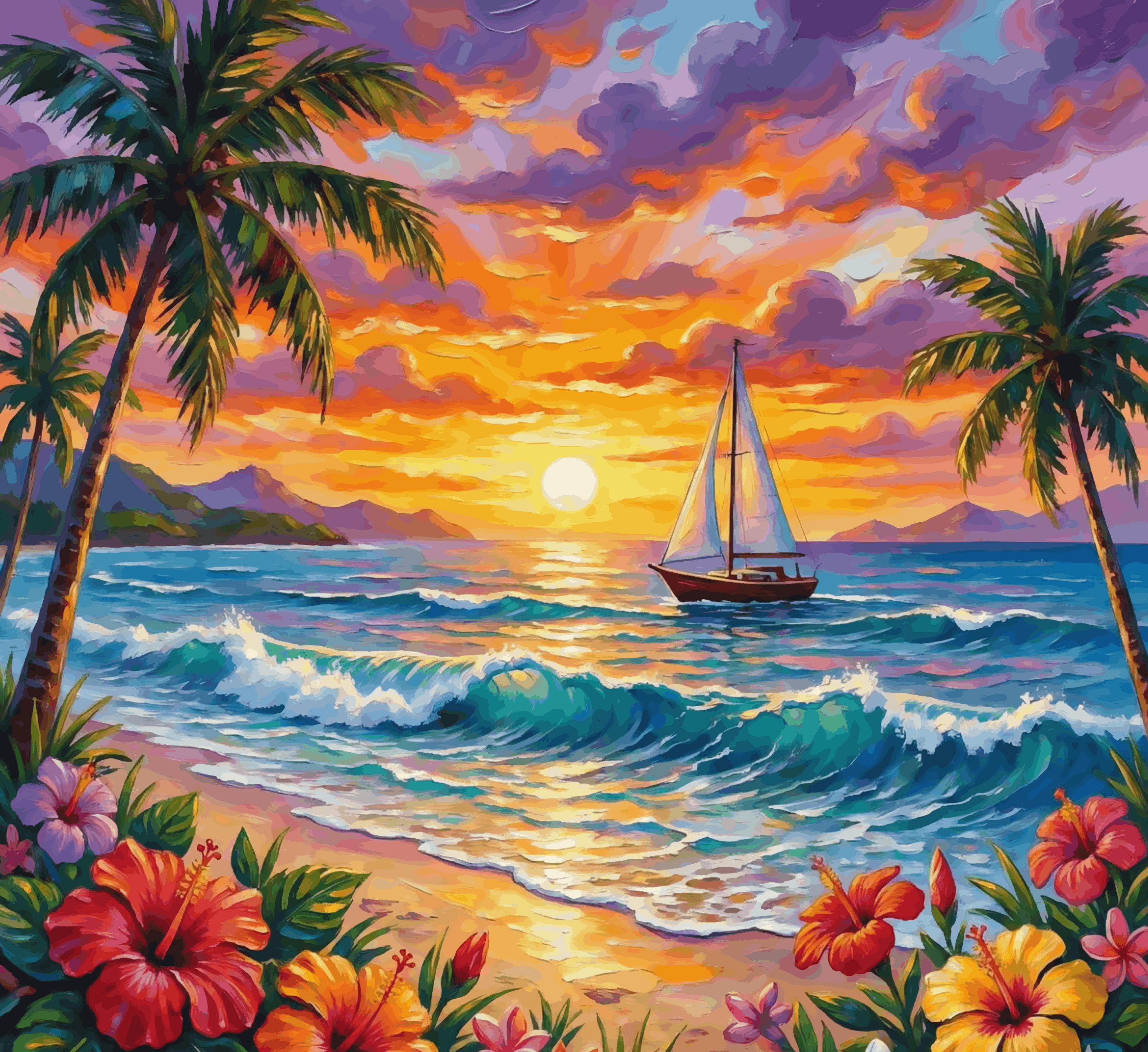 Sails at Sunset
