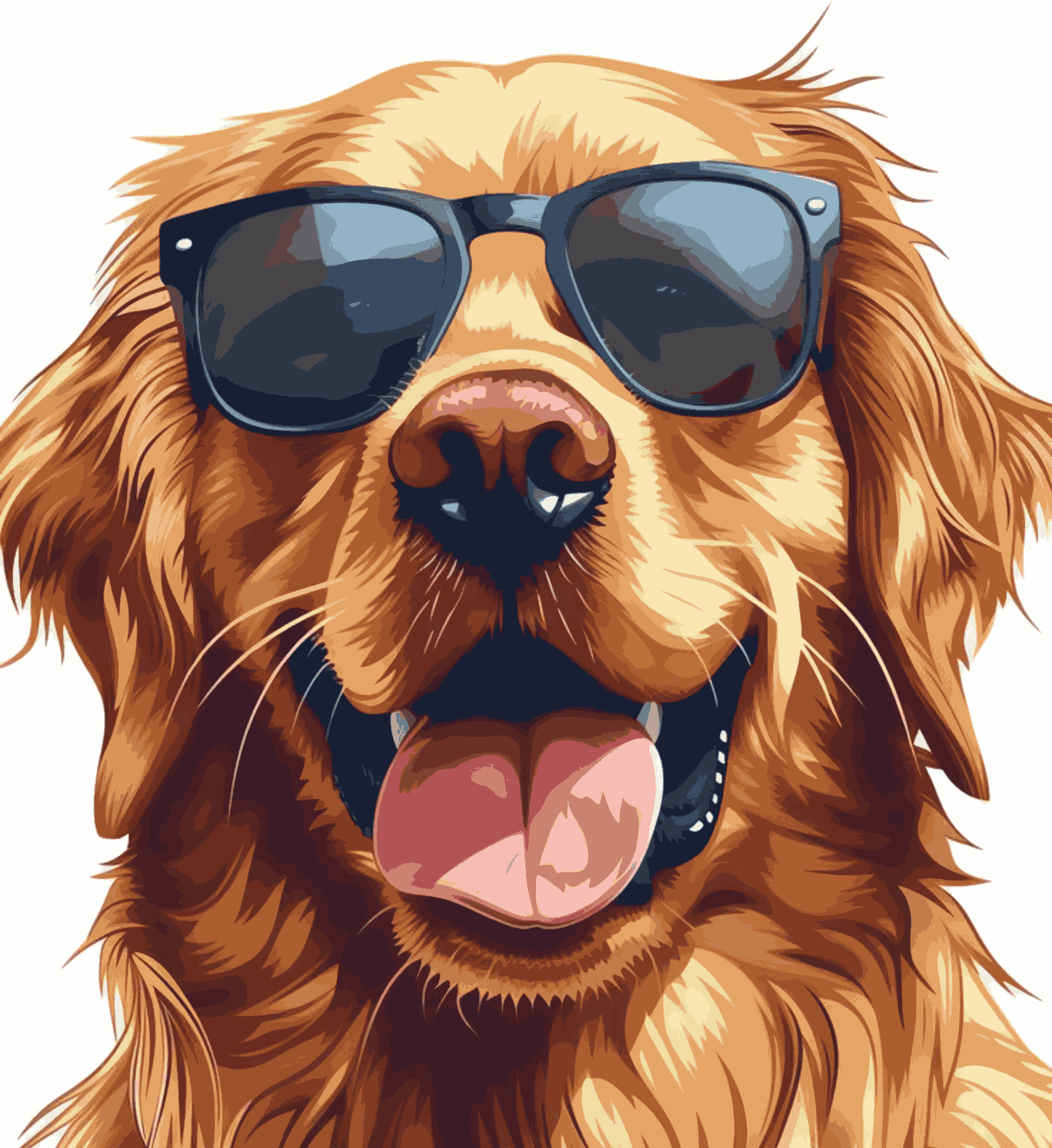 Golden Retriever Smiling