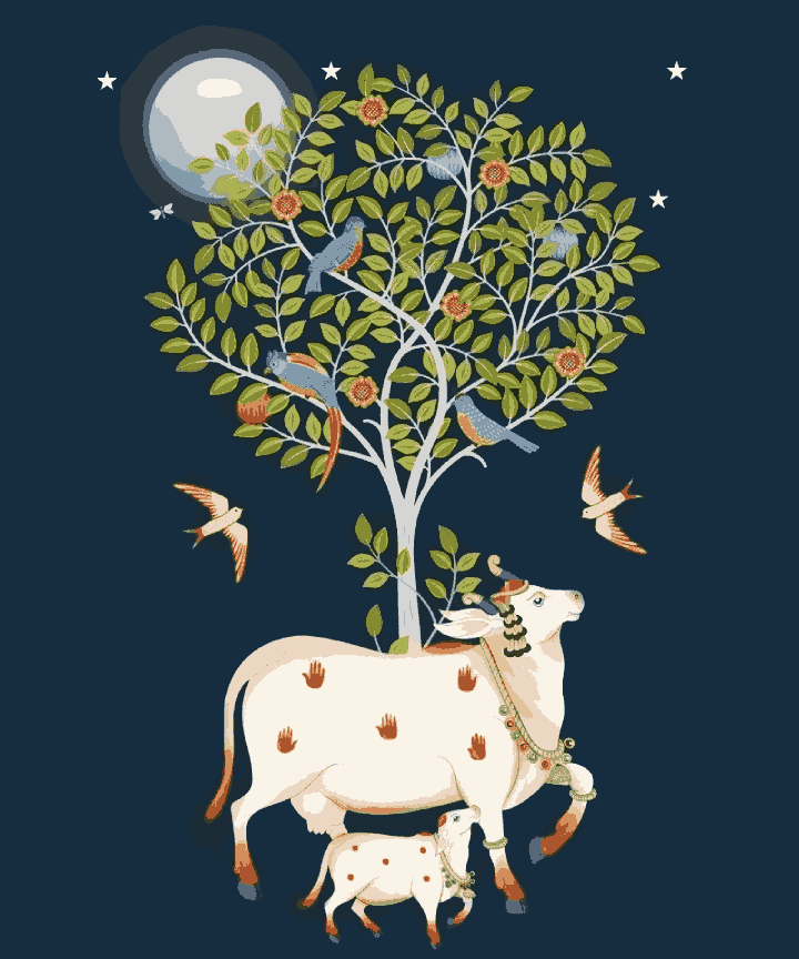 Tree of Life with Cow Pichway