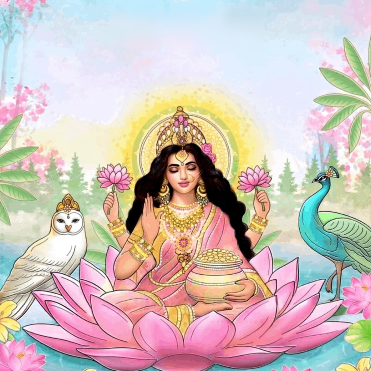 Lotus of Fortune - Lakshmi
