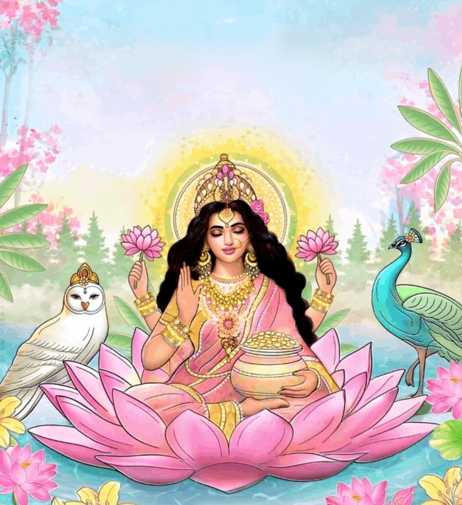 Lotus of Fortune - Lakshmi
