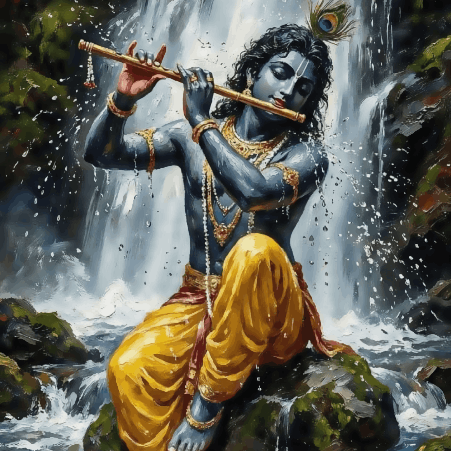 Krishna's Flute Echoes in the Mist
