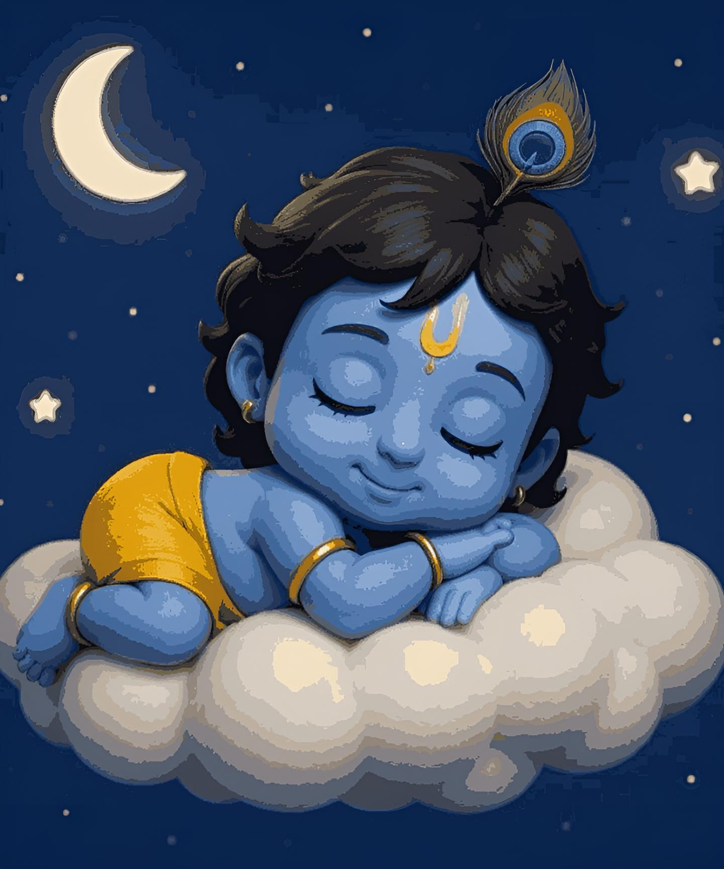 Bal Krishna  Sleeping