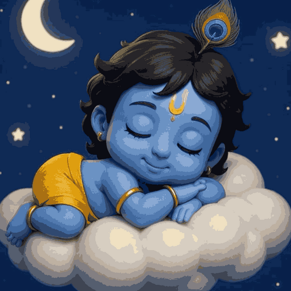 Bal Krishna  Sleeping