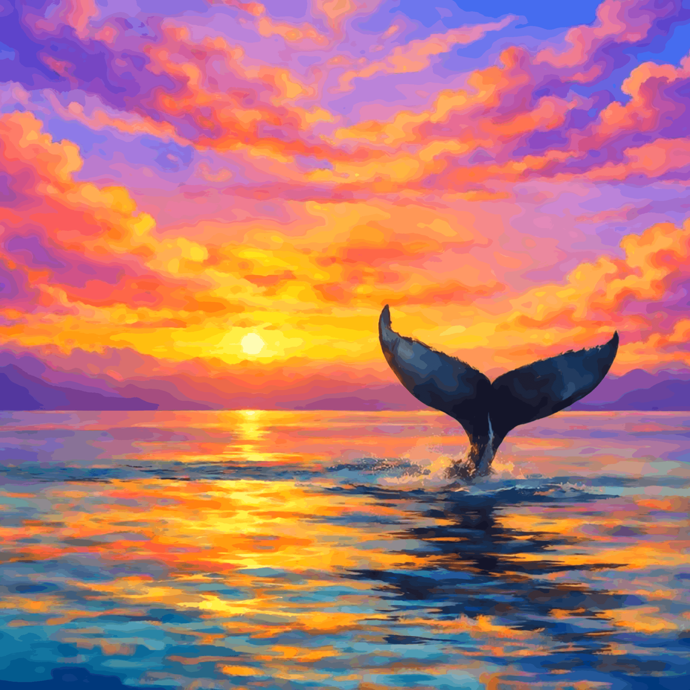 Sunset Breach: The Humpback's Farewell