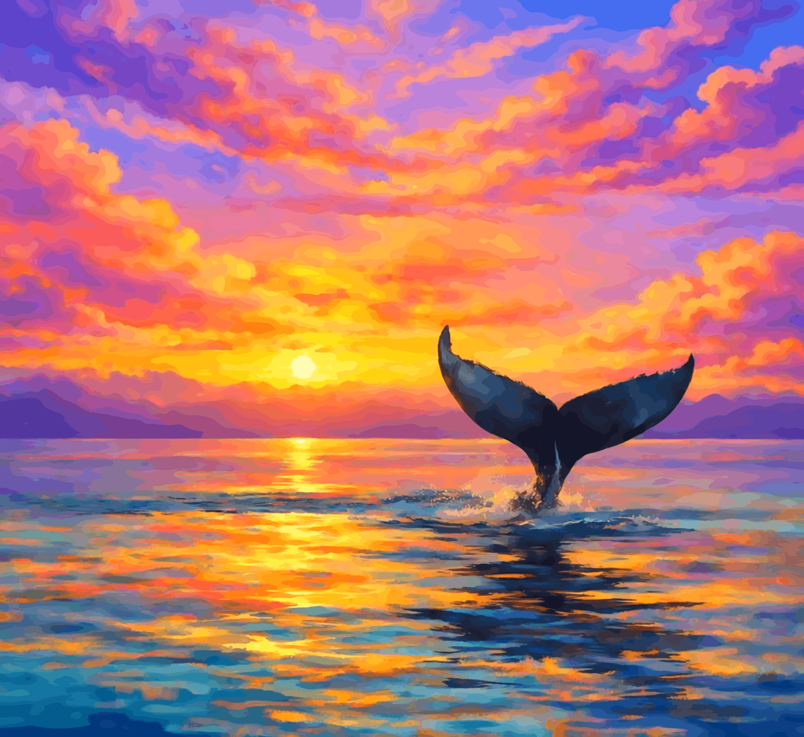 Sunset Breach: The Humpback's Farewell