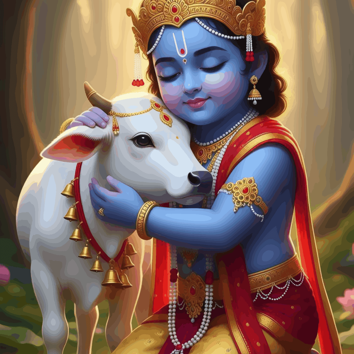 Gau Rakshak's Embrace - Krishnaji