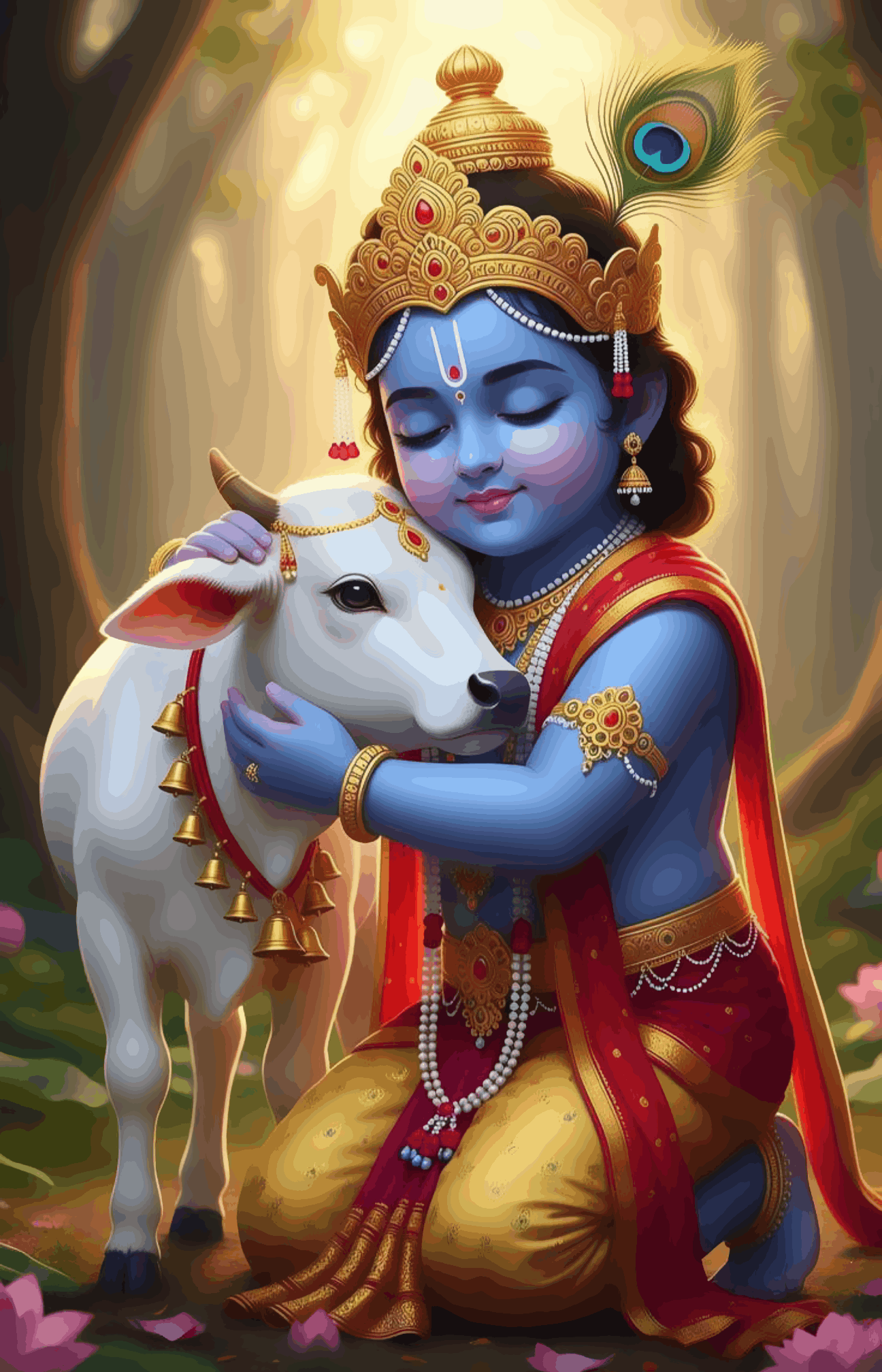 Gau Rakshak's Embrace - Krishnaji