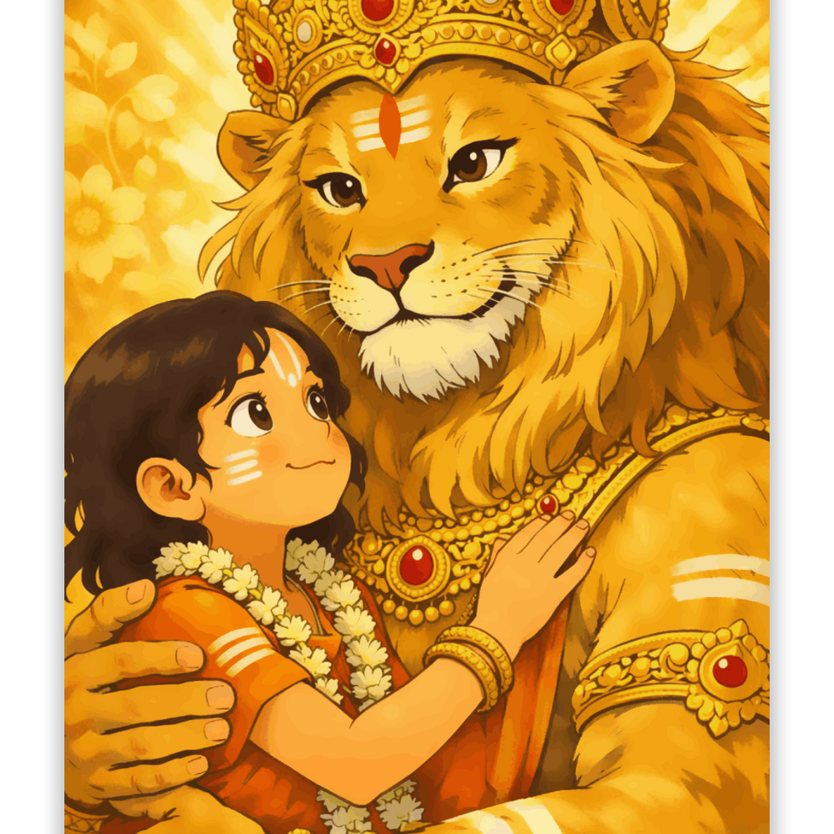 The Fourth Avatar with Golden Heart - Narasimha