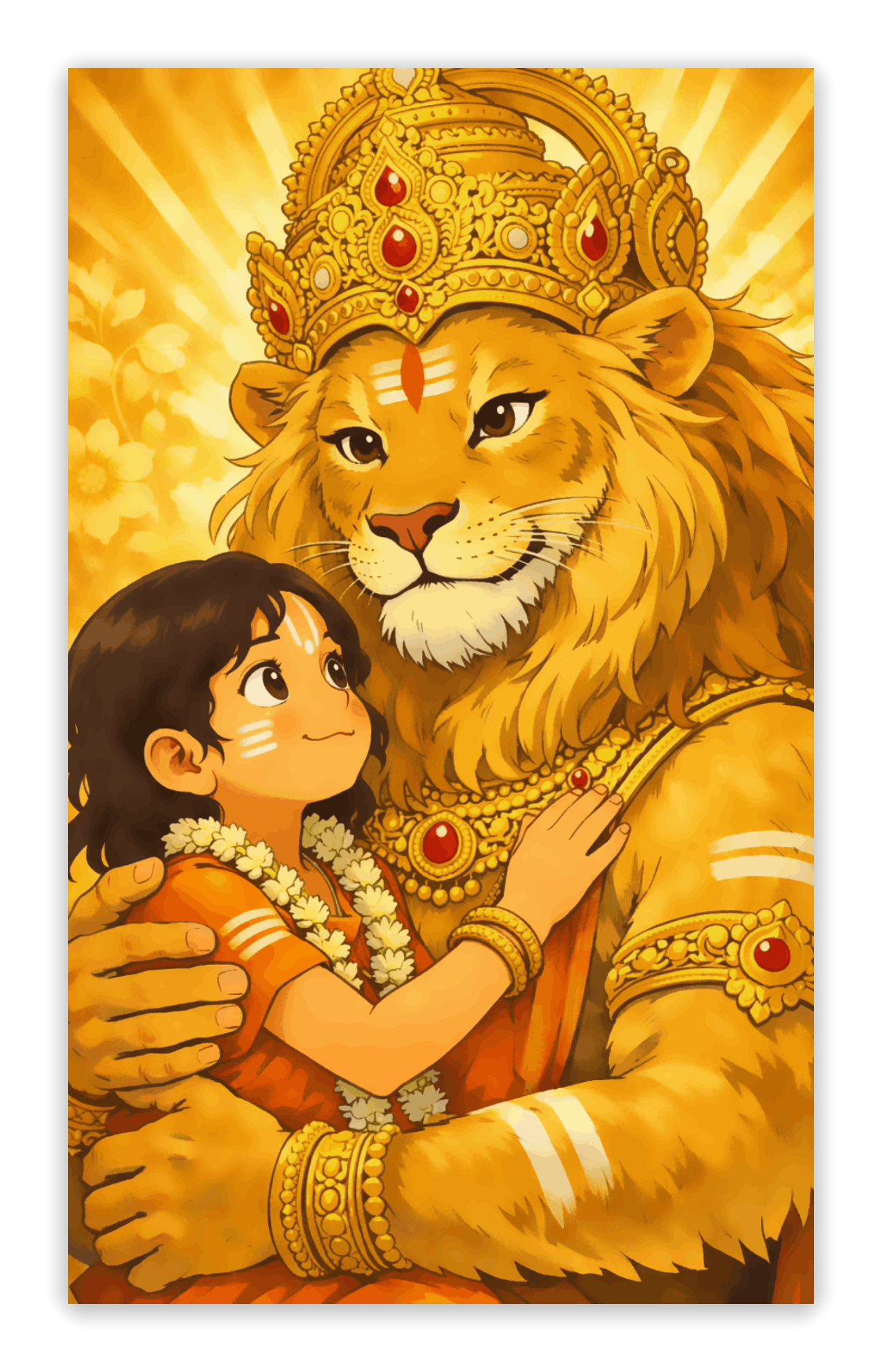 The Fourth Avatar with Golden Heart - Narasimha