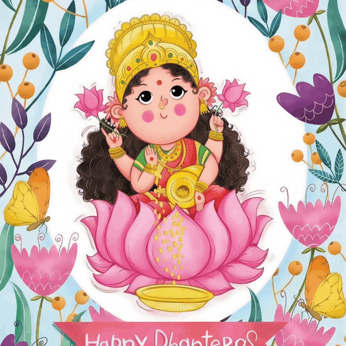 Lakshmi Maa Dhanteras Cute