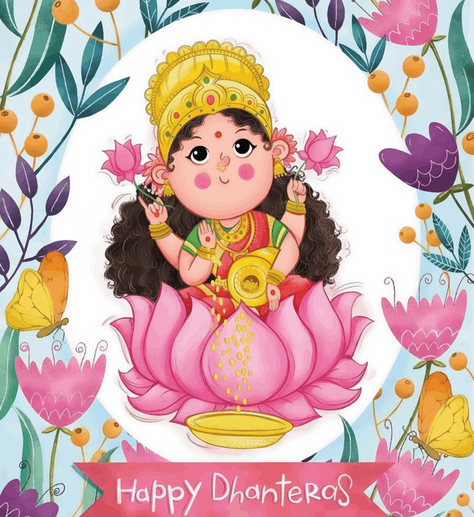 Lakshmi Maa Dhanteras Cute