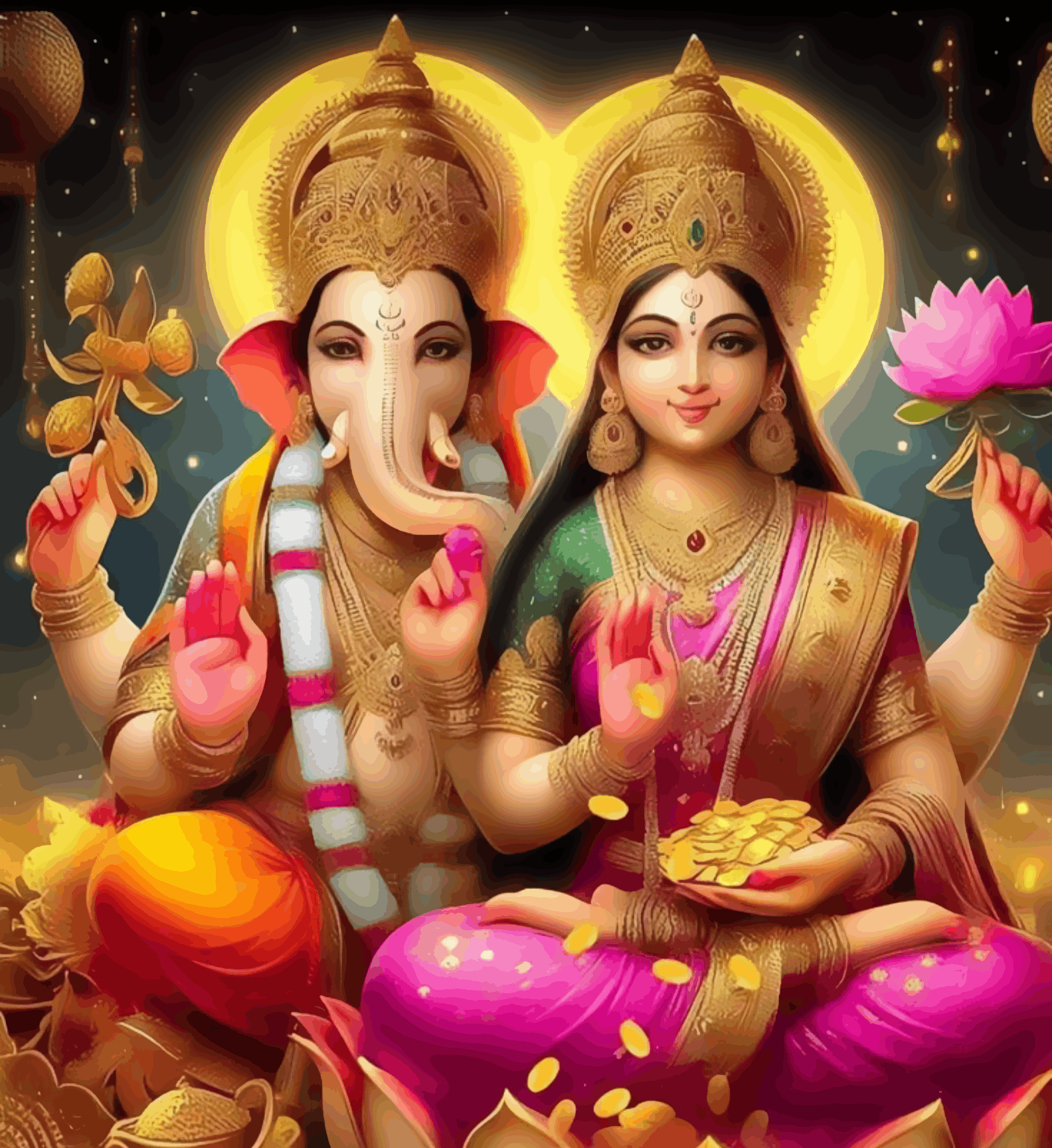 Lakshmi Maa with Ganeshji