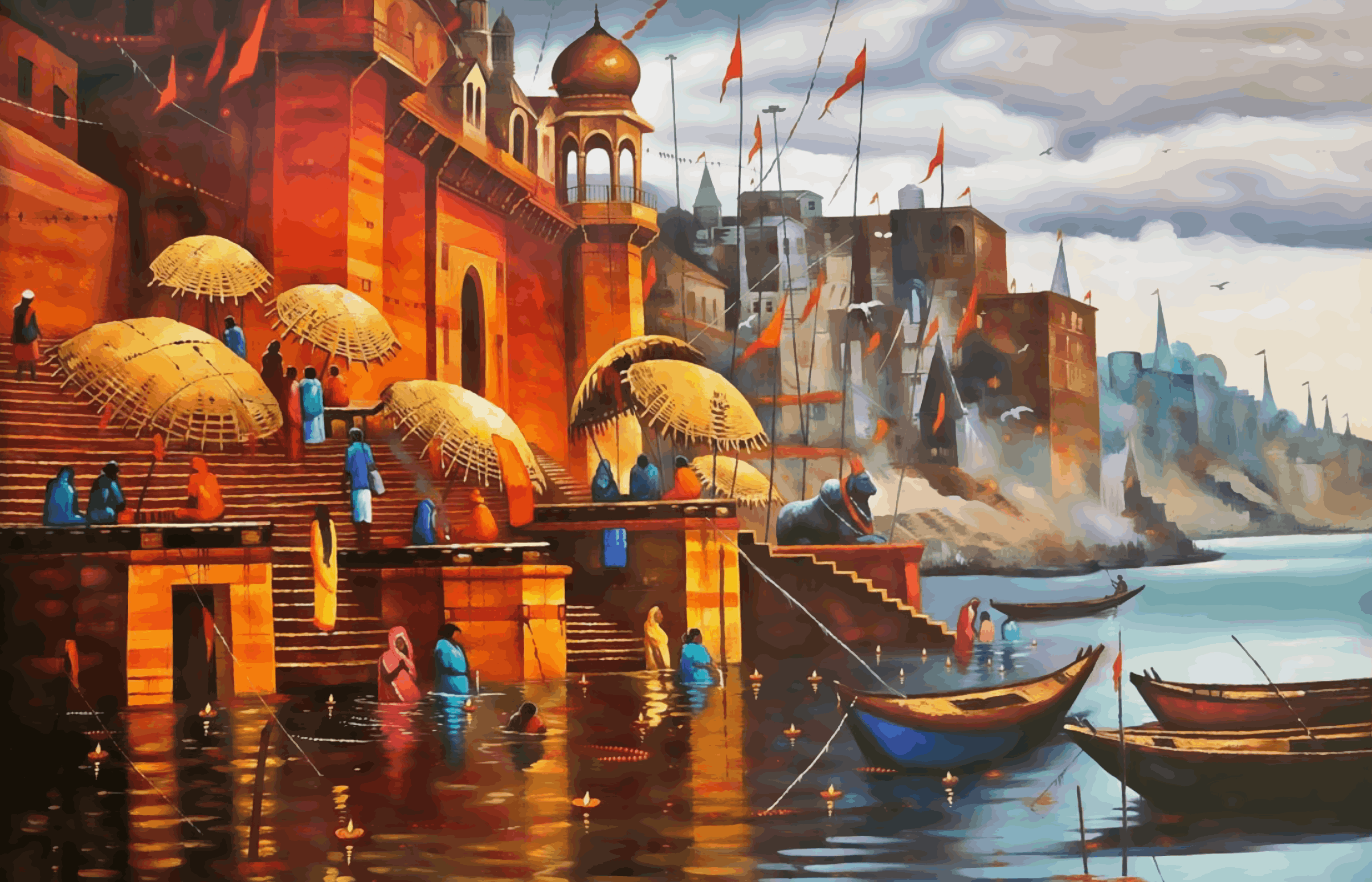 The Eternal Flow: Ghats of Varanasi