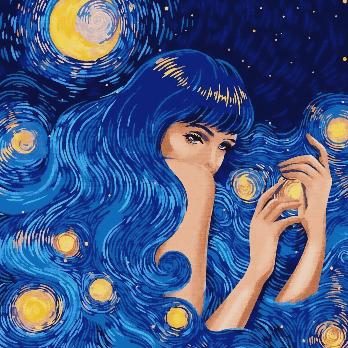 Starry Night Beauty - Katy Perry Van Gogh
