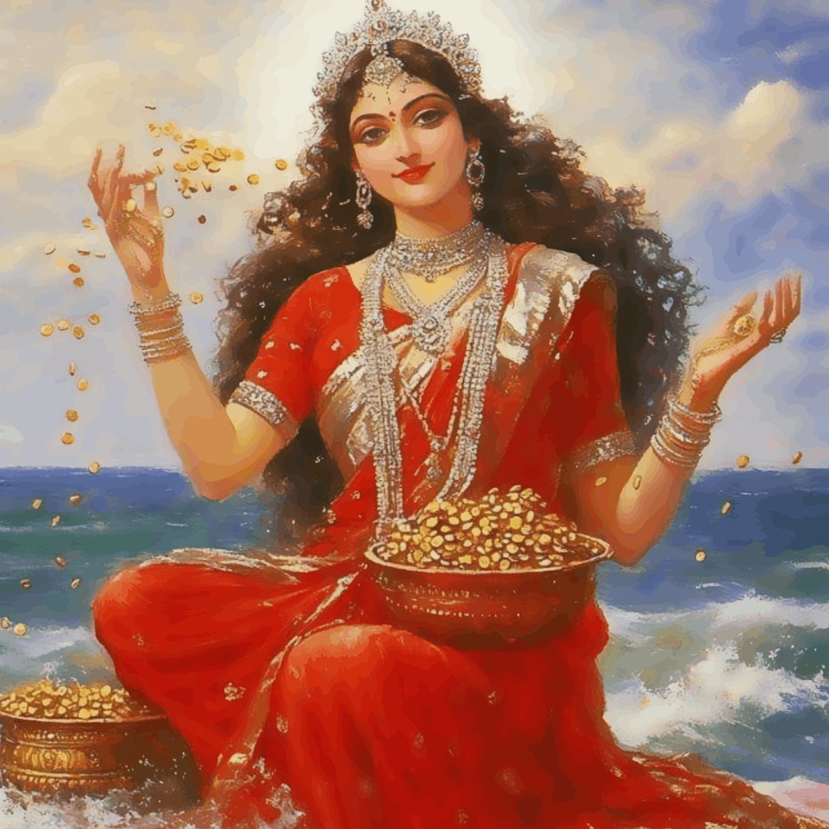 Golden Aura of Mahalakshmi