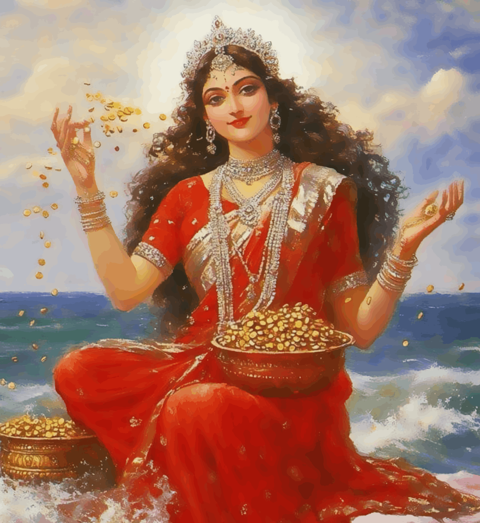 Golden Aura of Mahalakshmi