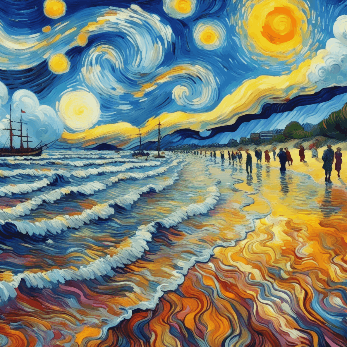 Beach Side - Van Gogh