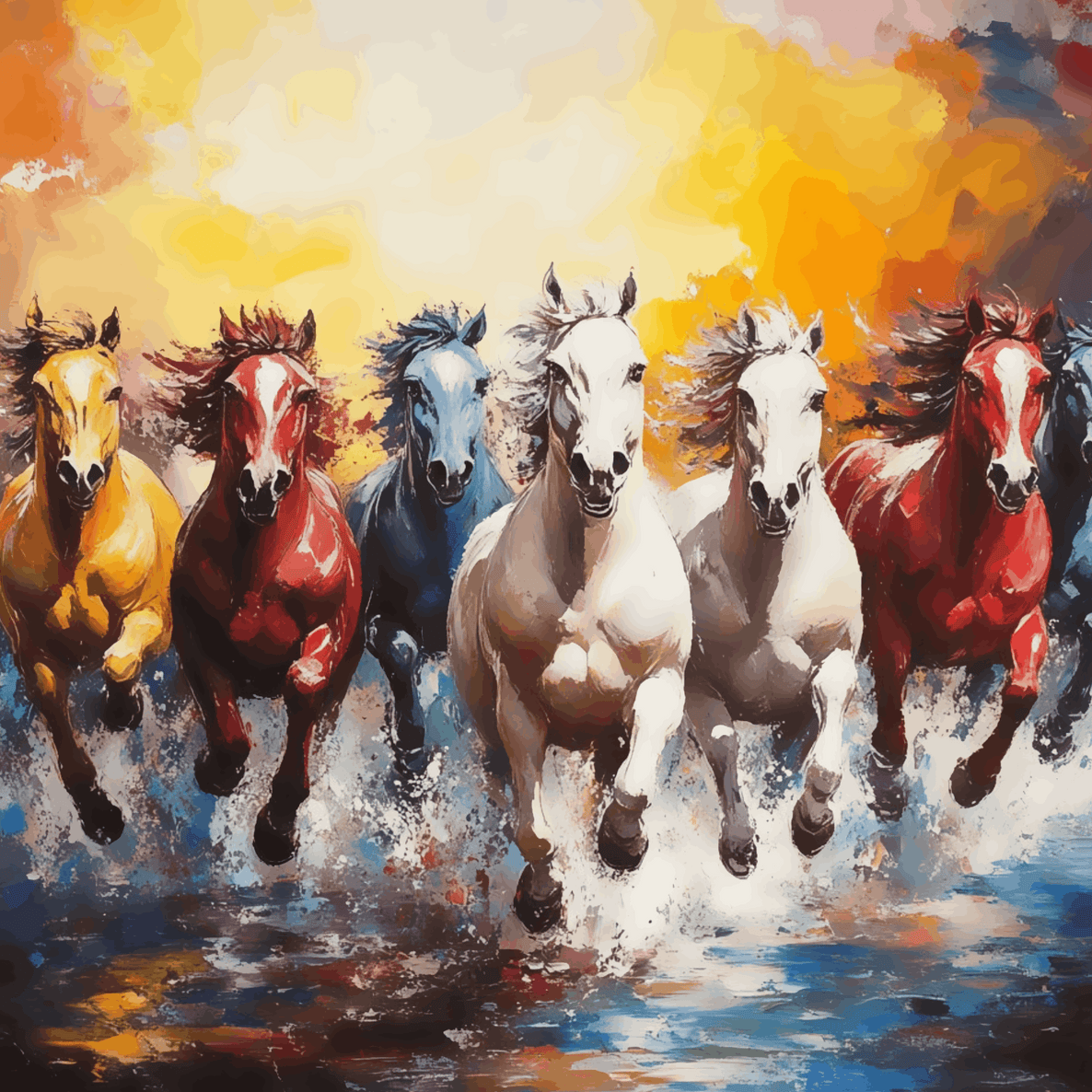 Seven Stallions of Wealth