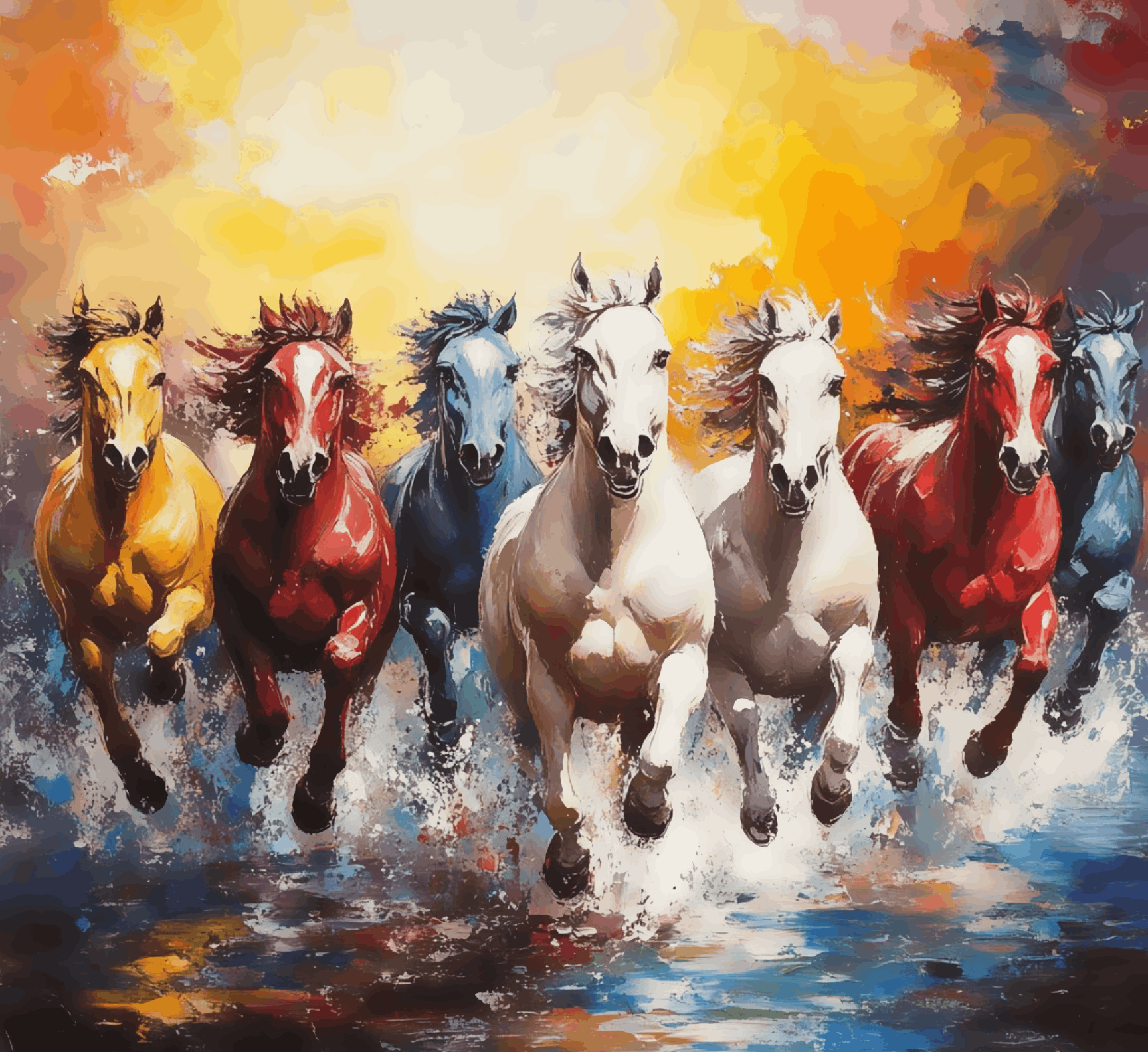 Seven Stallions of Wealth