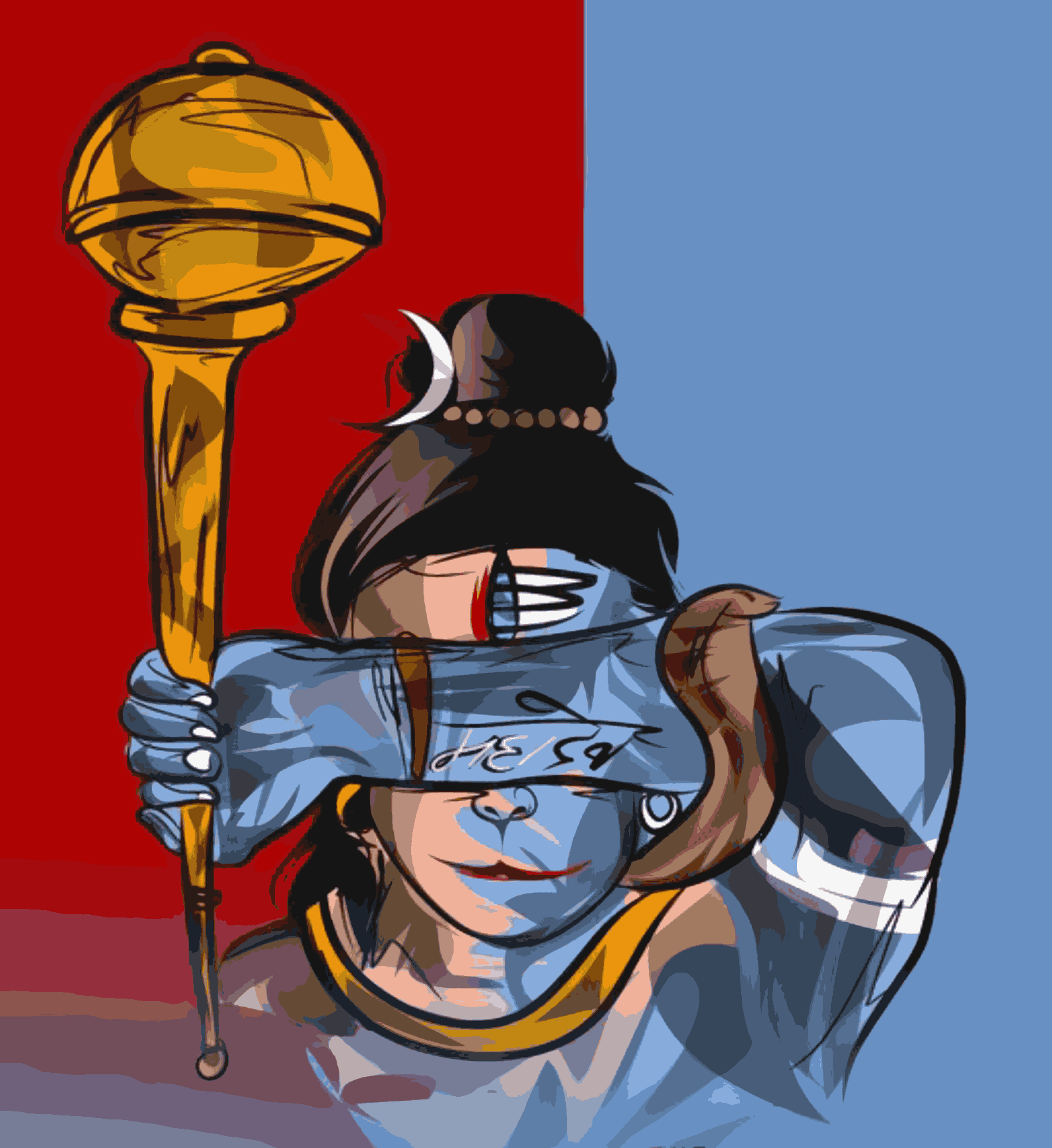 Hanumanji and Shivji