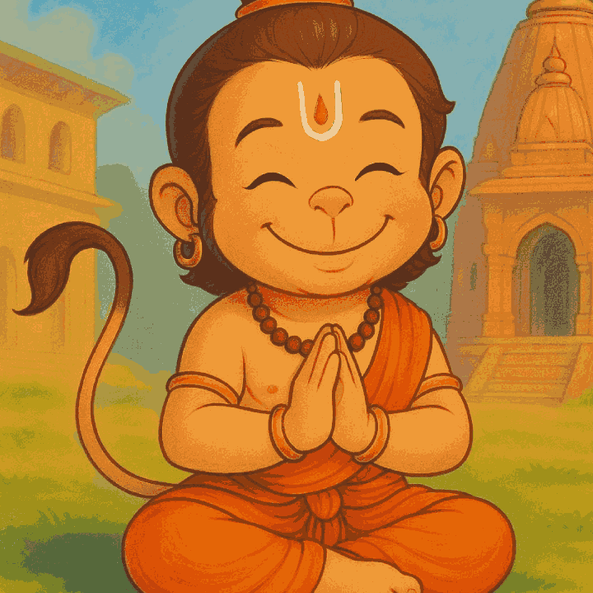 MarutiNandan Smiling - Hanumanji