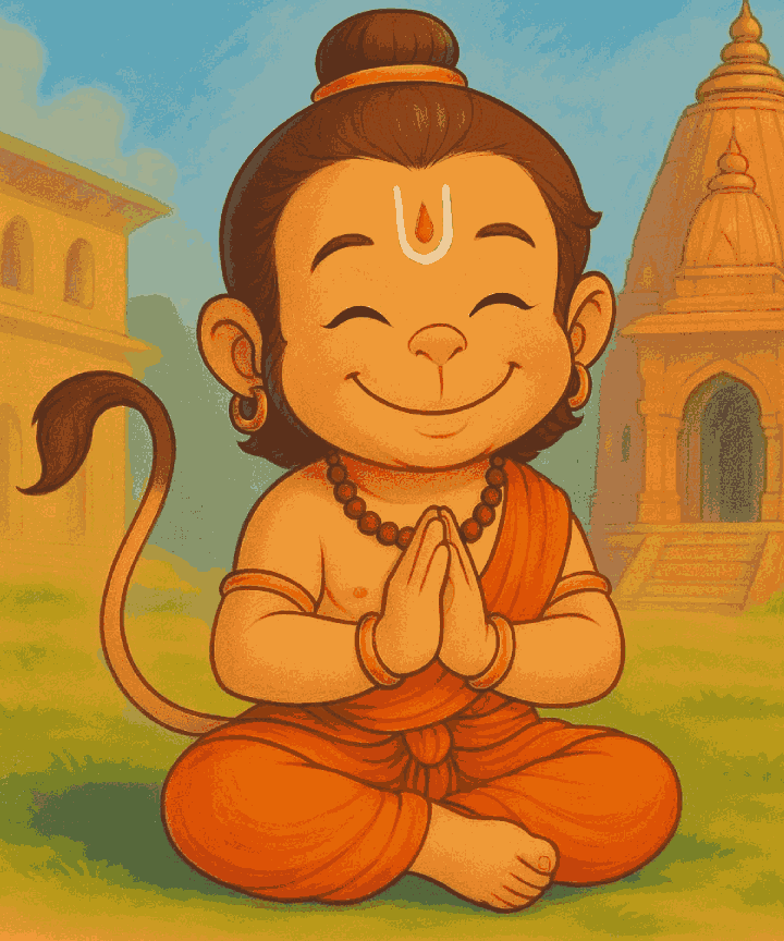 MarutiNandan Smiling - Hanumanji