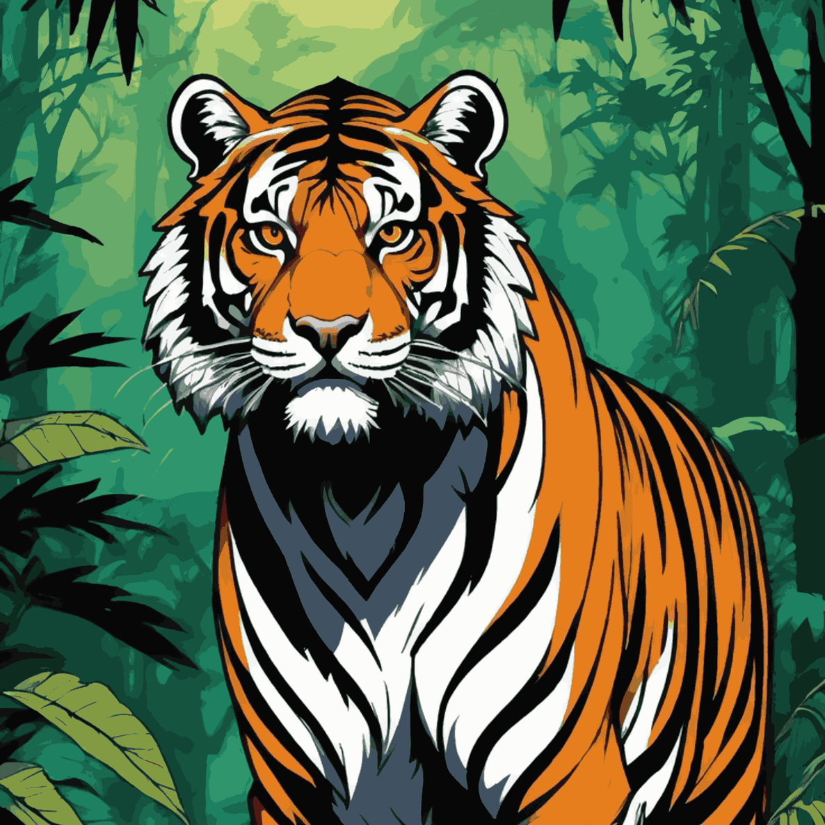 Tiger in Jungle