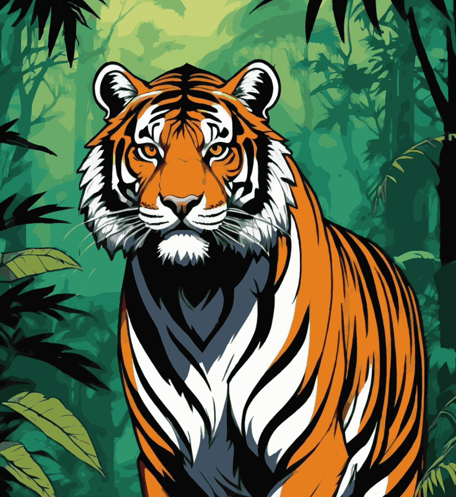 Tiger in Jungle